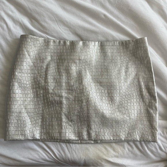 Fontana Croc Mini Skirt - Picture 3 of 6